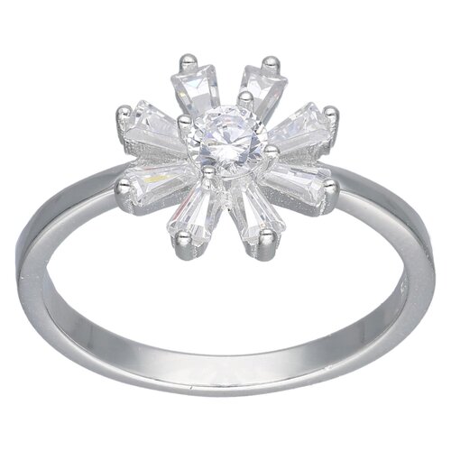 Anillo Flor Margarita Circones Baguette