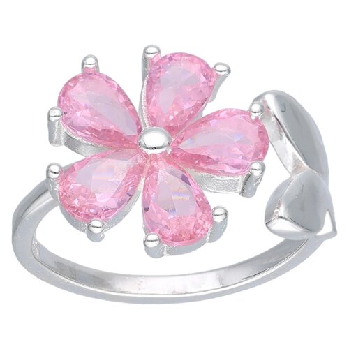 Anillo Ajustable Mariposa Flor Circones Rosa Francia