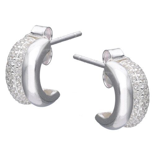 Semi Argolla Circones Pavé 10 mm