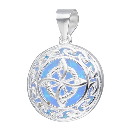 Colgante Nudo de Brujas Ópalo Azul