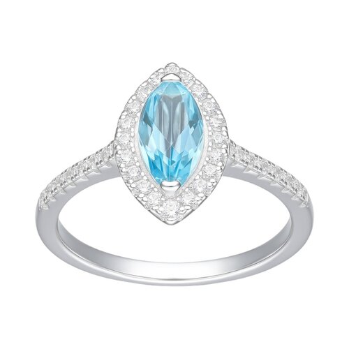 Anillo Lady Circón Agua Marina