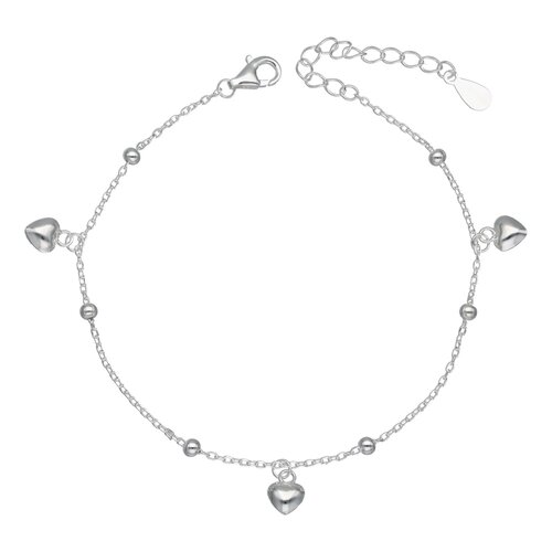 Pulsera Esferas Corazones