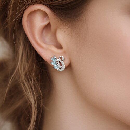 Aro Cisne Circones Agua Marina