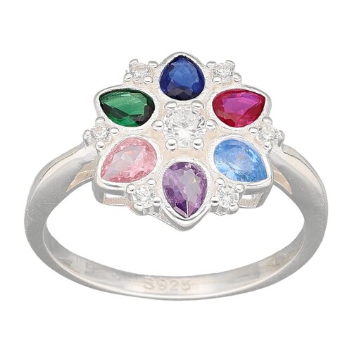 Anillo Flor Circones Multicolor