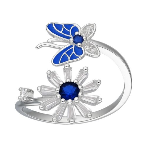 Anillo Ajustable Mariposa Flor Margarita Circones Zafiro