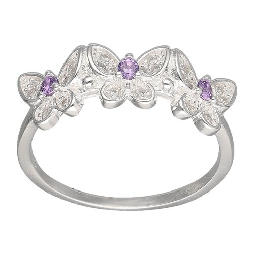 Anillo Mariposas Circones Amatista