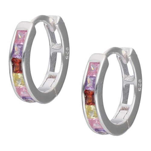 Argolla Huggie Circones Multicolor 13 mm