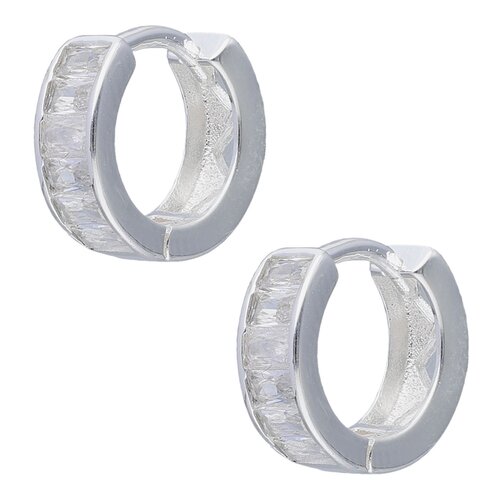 Argolla Huggie Circones Baguette 10 mm