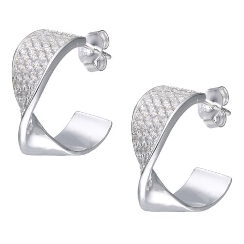 Semi Argolla Entorchada Circones Pavé 19 mm