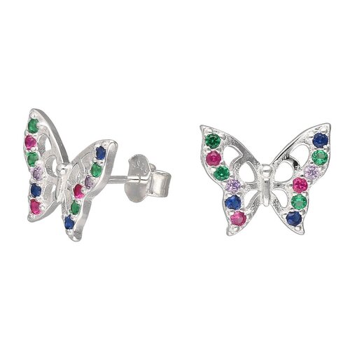 Aro Mariposa Circones Multicolor