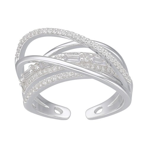 Anillo Ajustable Entrelazado Circones Baguette