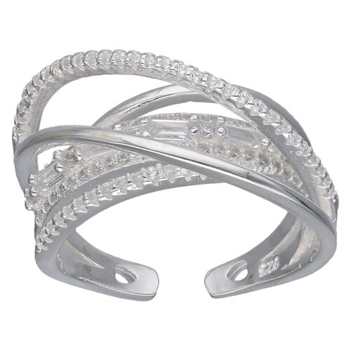 Anillo Ajustable Entrelazado Circones Baguette