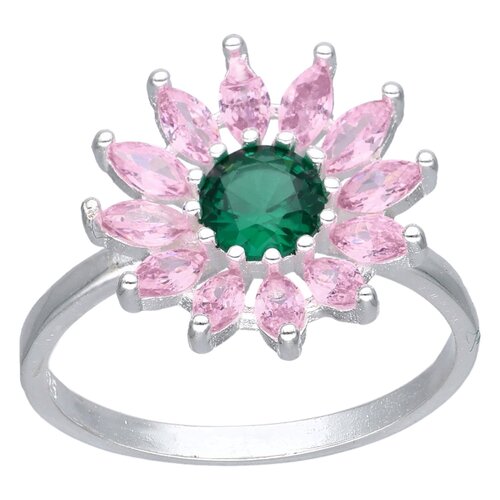 Anillo Ajustable Flor Circones Multicolor