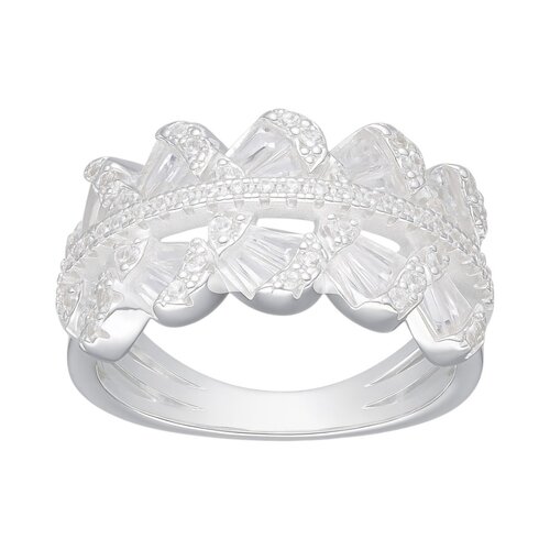 Anillo Cintillo Gotas Circones Baguette