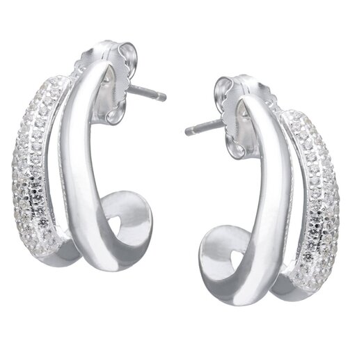 Semi Argolla Circones Pavé 20 mm