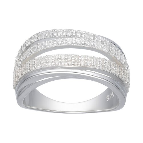 Anillo Líneas Circones Pavé