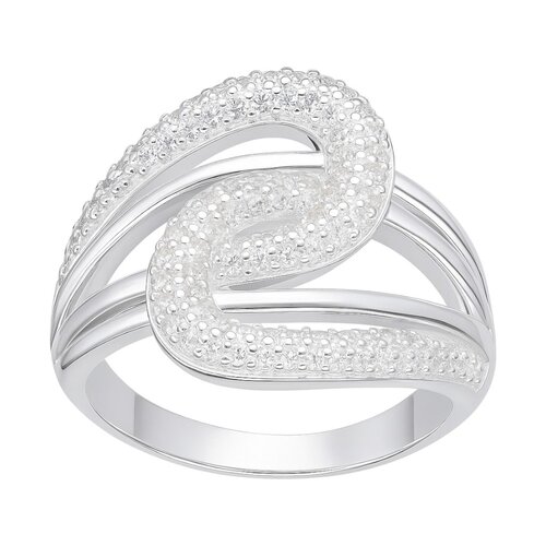 Anillo Gotas Entrelazadas Circones Pavé