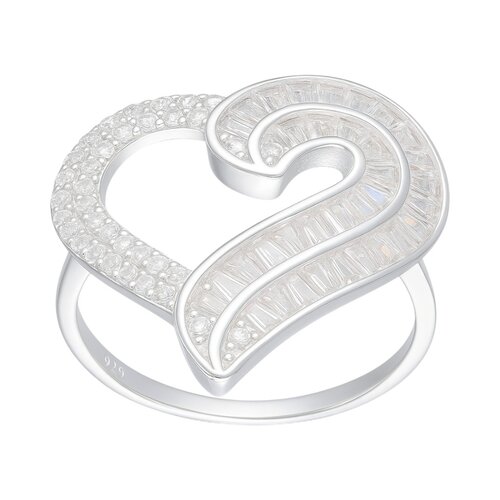 Anillo Corazón Circones Baguette