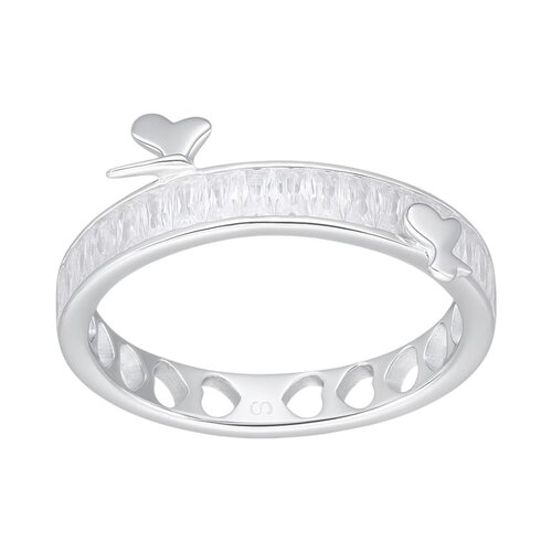 Anillo Mariposas Corazones Circones Baguette