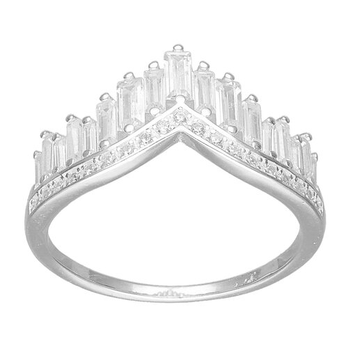 Anillo Corona Circones Baguette