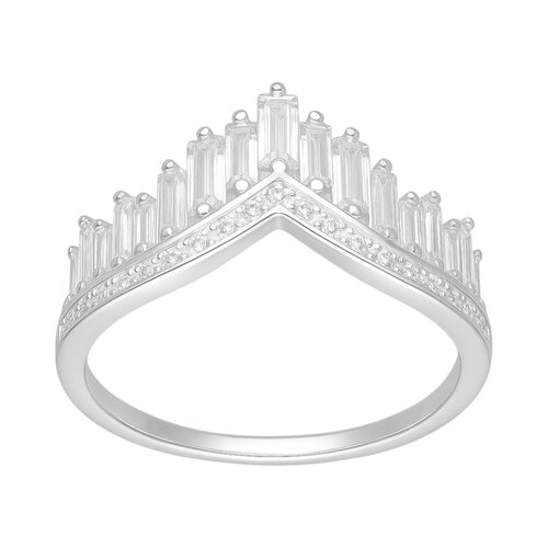 Anillo Corona Circones Baguette