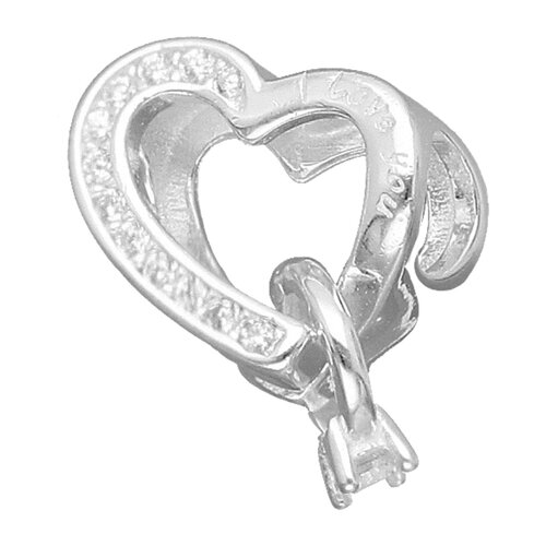 Colgante Charm Corazón Anillo Circones