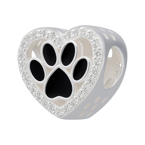 Colgante Charm Patita Esmaltada Corazón Circones