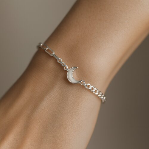 Pulsera Desigual Media Luna Ópalo Blanco