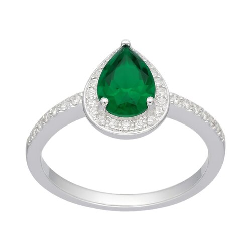 Anillo Gota Circón Esmeralda