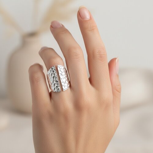 Anillo Ajustable Chunky Martillado