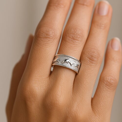 Anillo Midi Delfines