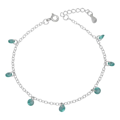 Pulsera Cristales Hecho con Swarovski® Agua Marina