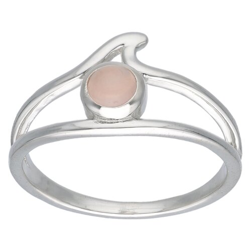 Anillo Ola Cuarzo Rosado