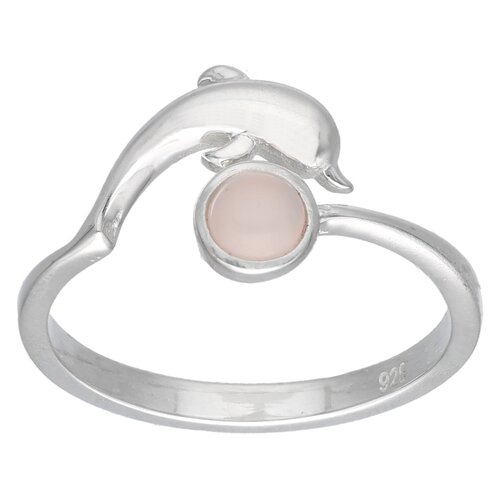 Anillo Delfín Cuarzo Rosado