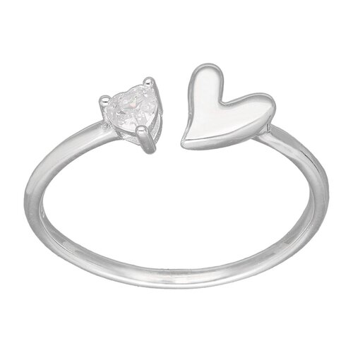 Anillo Ajustable Corazón Circón