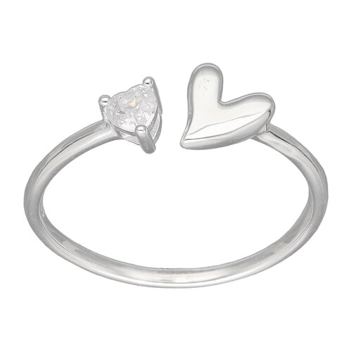 Anillo Ajustable Corazón Circón