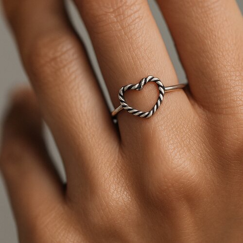 Anillo Corazón Entorchado