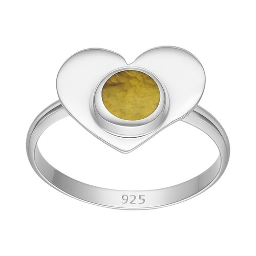 Anillo Corazón Piedra Picada
