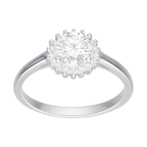 Anillo Flor Moissanita y Circones