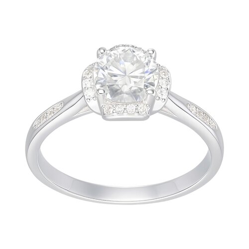 Anillo Flor Moissanita y Circones