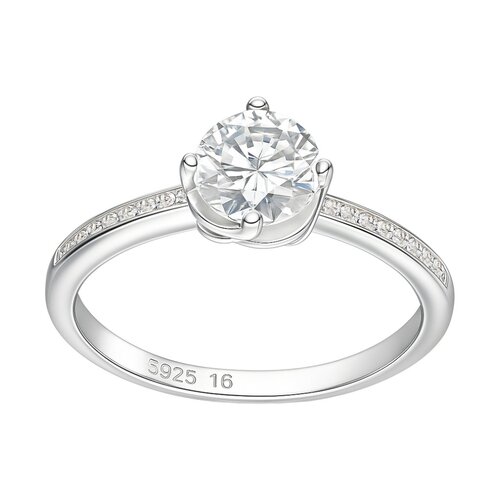 Anillo Solitario Moissanita y Circones