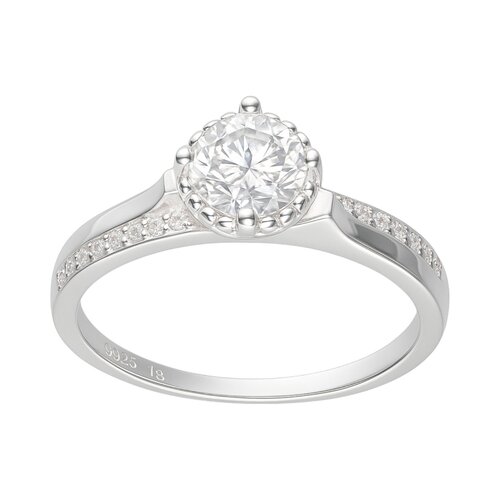 Anillo Solitario Moissanita y Circones