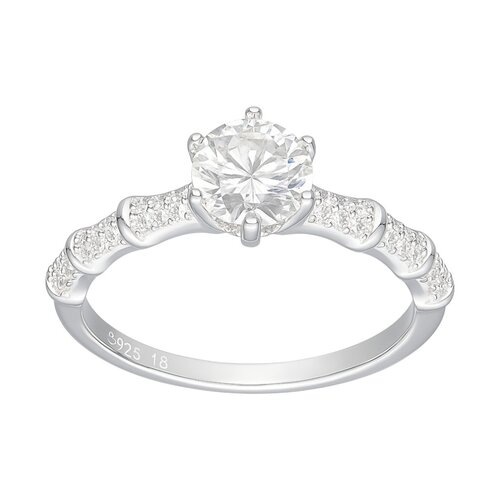 Anillo Solitario Moissanita y Circones