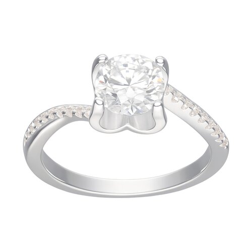 Anillo Solitario Moissanita y Circones