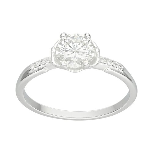 Anillo Flor Moissanita y Circones