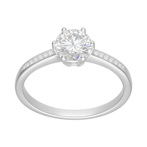 Anillo Solitario Moissanita y Circones