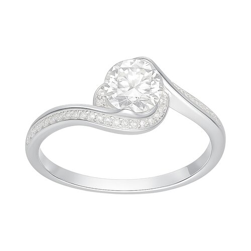 Anillo Entrelazado Moissanita y Circones