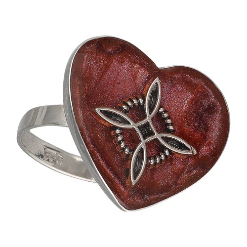 Anillo Corazón Nudo de Brujas Burdeo