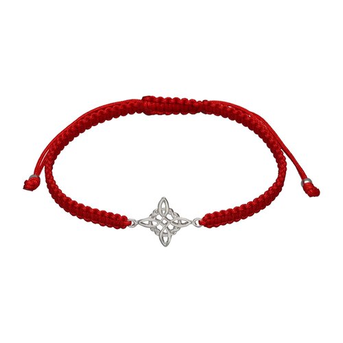 Pulsera Hilo Rojo Ajustable Nudo de Brujas