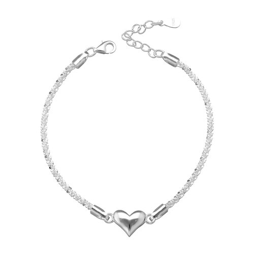 Pulsera Espuma Diamantada Corazón